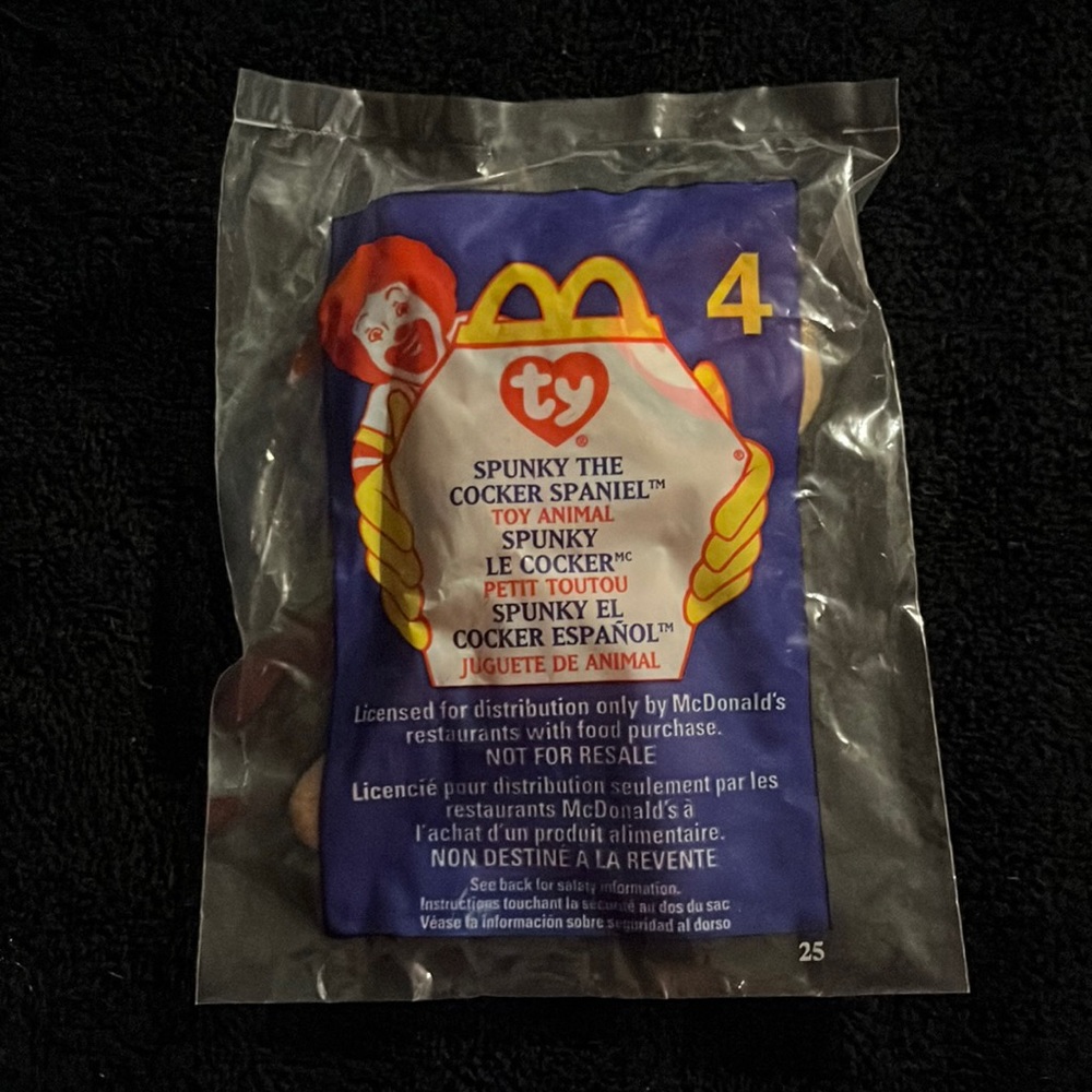 McDonald’s 1999 Ty Spunky The Cocker Spaniel